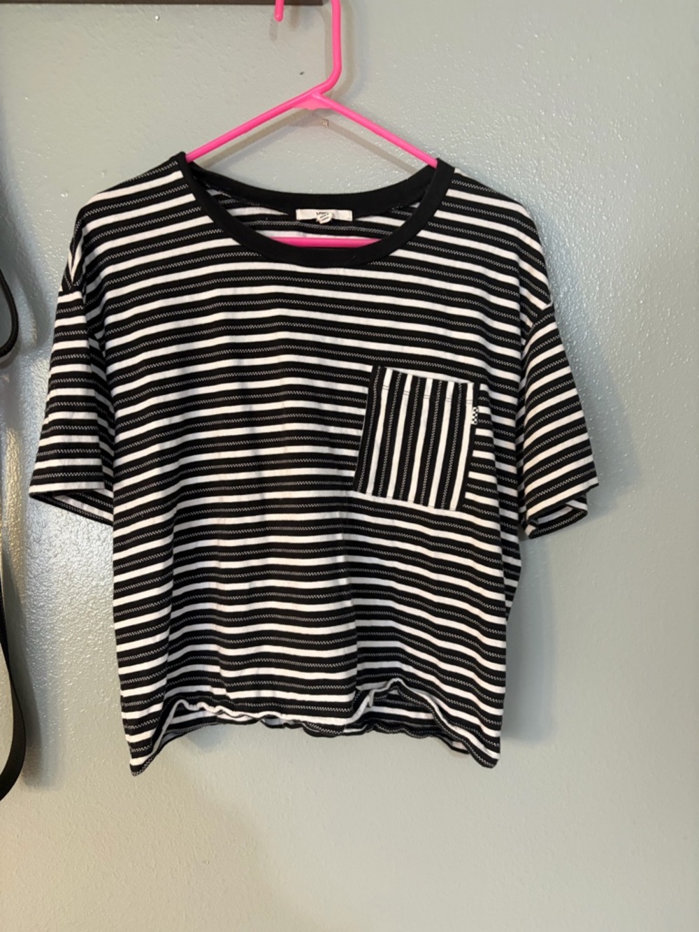 Vans Striped Pocket Tee Cropped